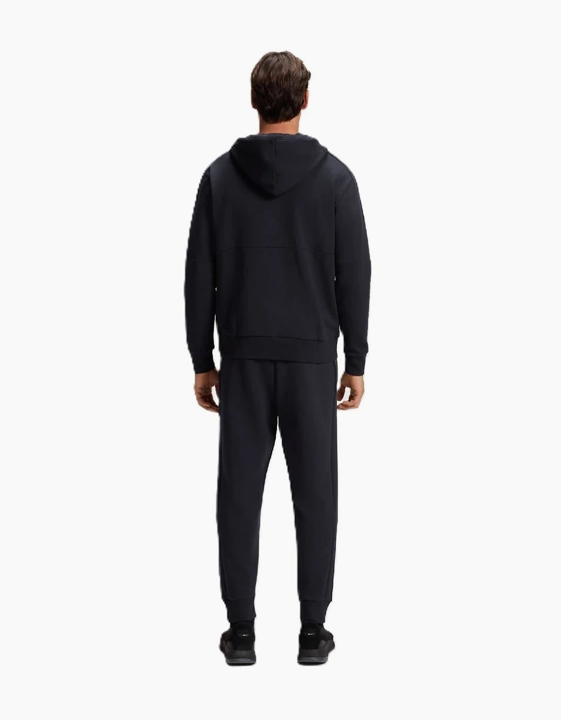 Saggynos Solid Patterned Hooded Drawstring Ribbed Cuff Jacket