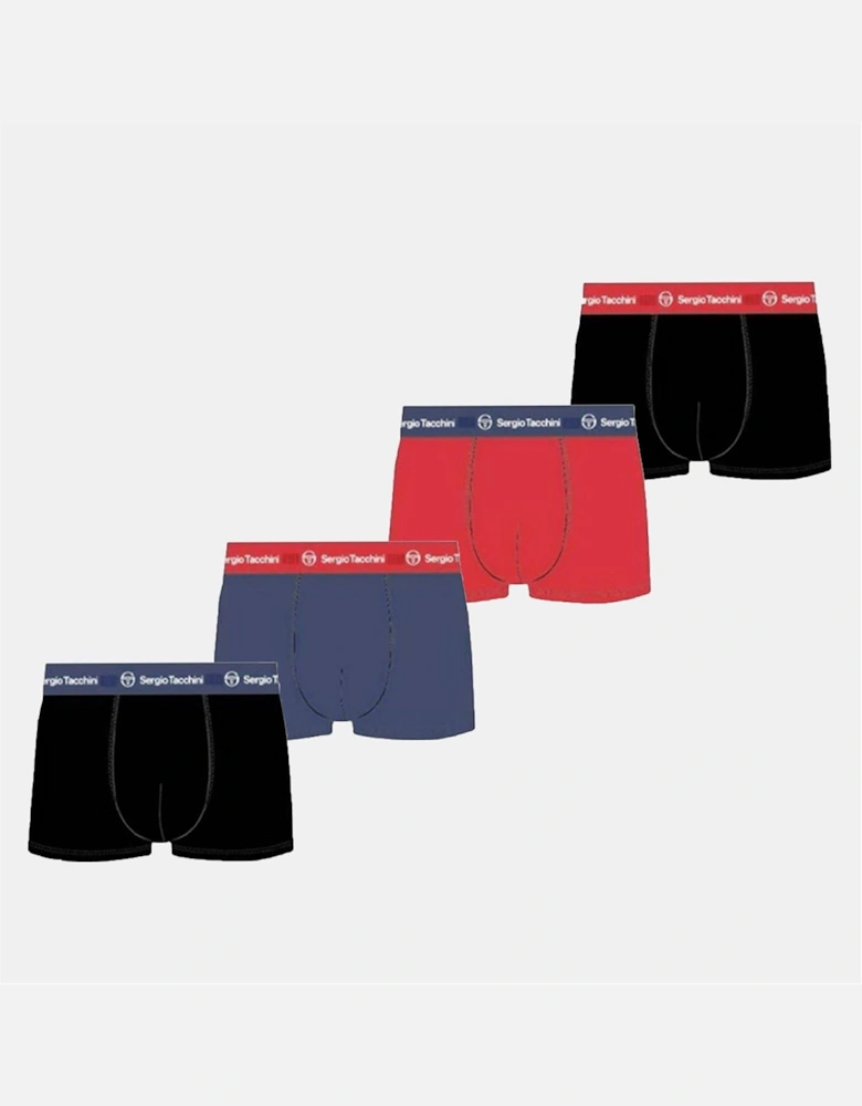 4 Pack Plain Design Boxer Brief