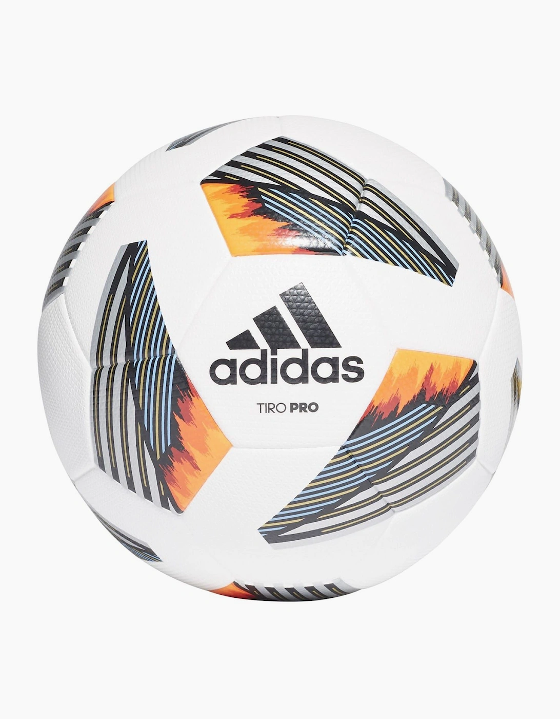 Adidas Tiro Pro Graphic Print Football - Wht Blk Blu Slv - Size: SIZE 5