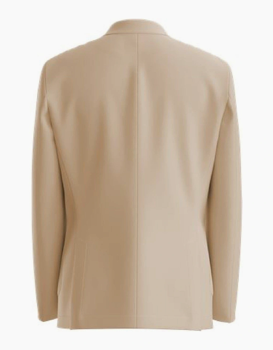 Mens Solid Patterned Notch Collared Blazer