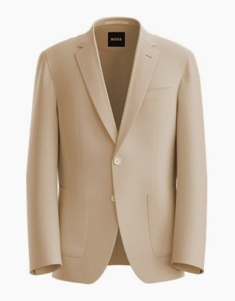 Mens Solid Patterned Notch Collared Blazer