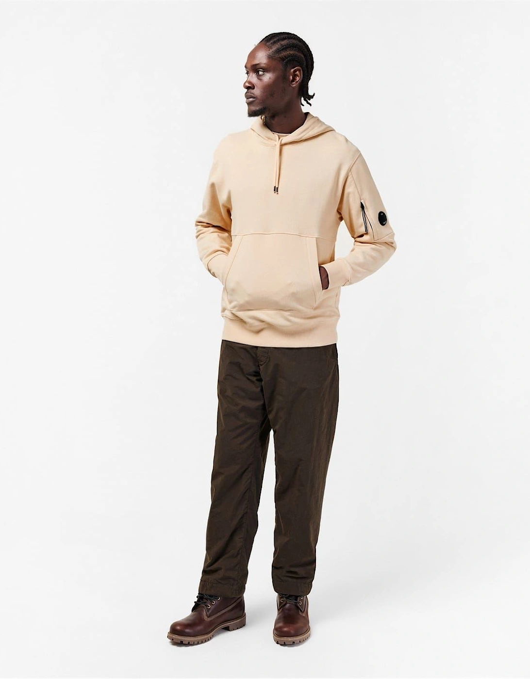 Mens Micro Lens Over The Head Hoodie