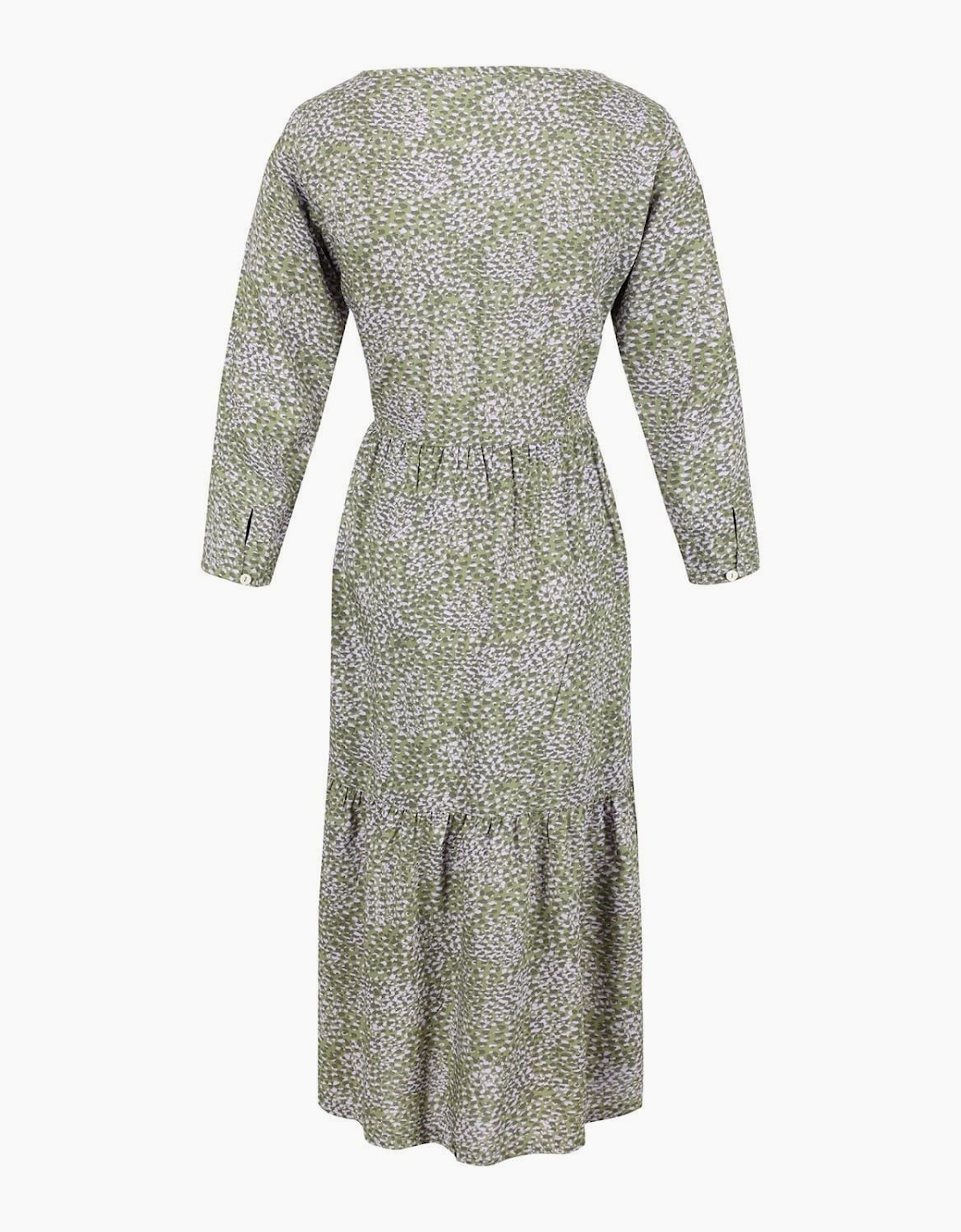 Briella Crew Neck Three Quarter Sleeve Maxi Dress