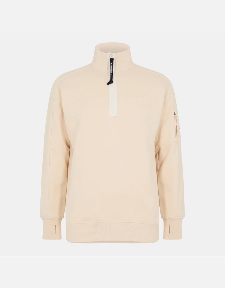 Mens Lens Quarter Zip Fleece Top