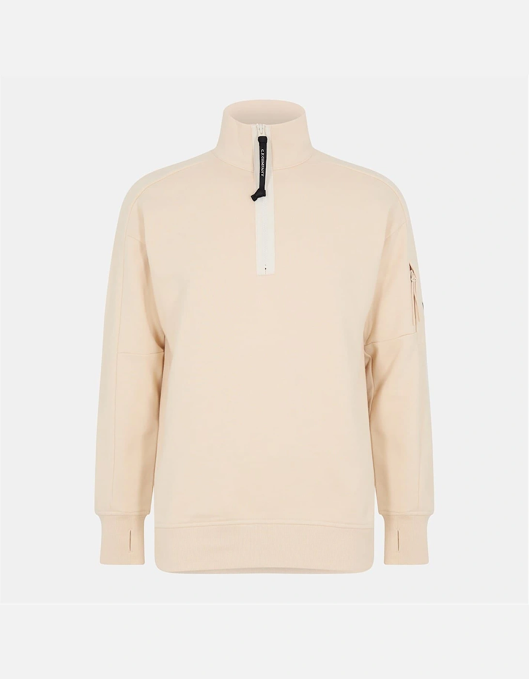Mens Lens Quarter Zip Fleece Top
