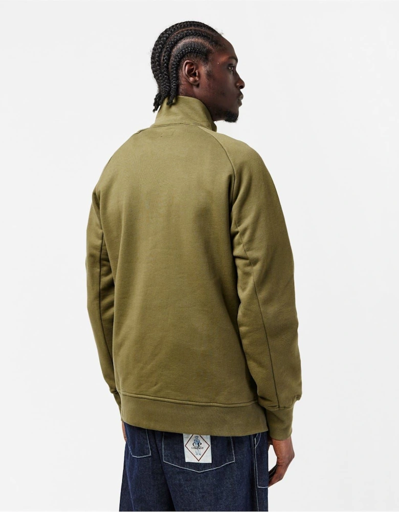 Mens Lens Quarter Zip Fleece Top