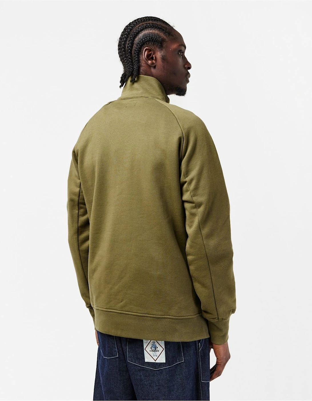 Mens Lens Quarter Zip Fleece Top
