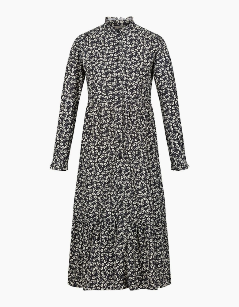 Orla Mock Neck Long Sleeve Midi Dress