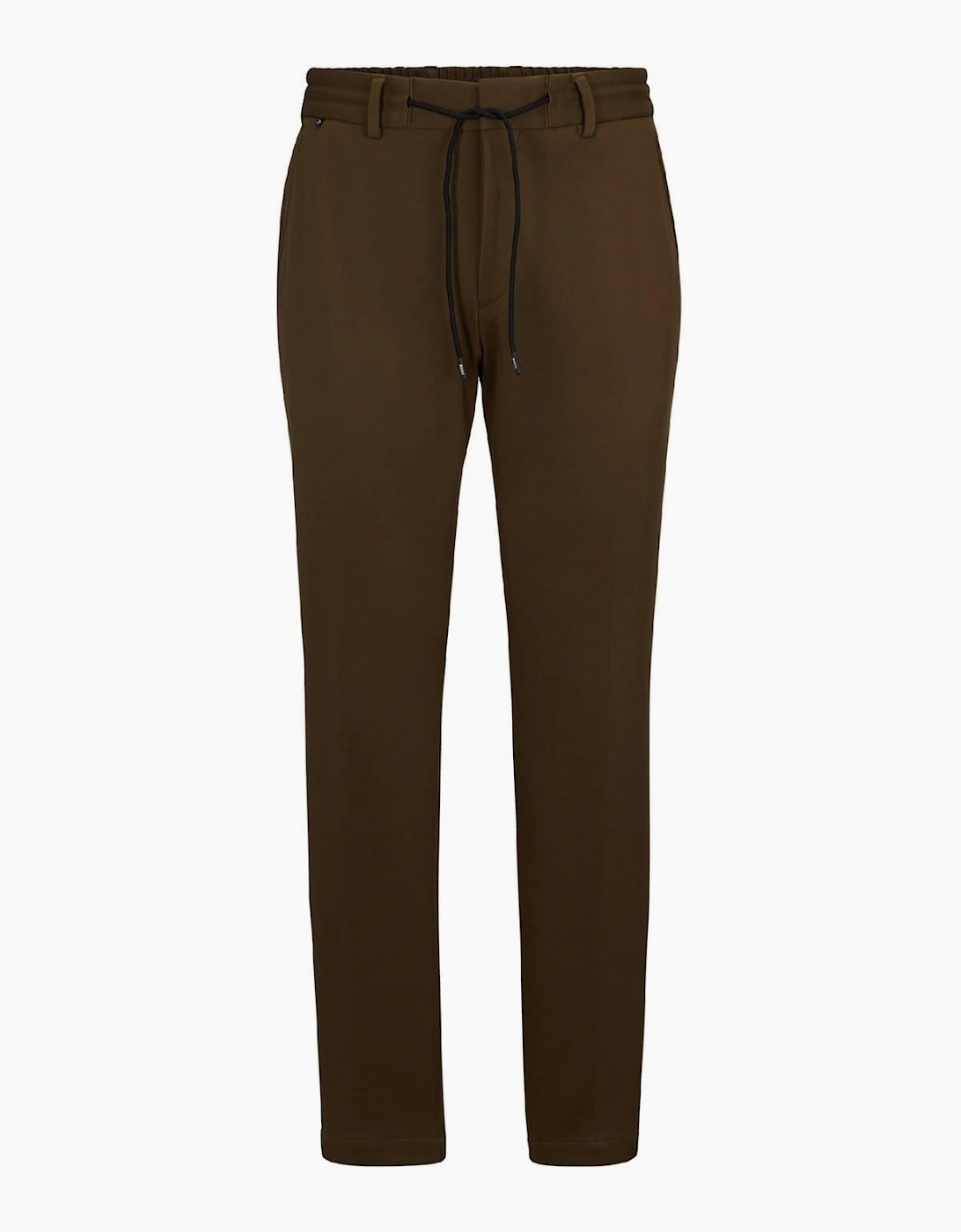 Geniusj Solid Patterned Straight Leg Trousers