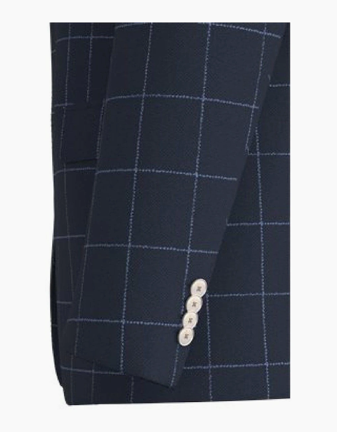 Mens Plaid Patterned Notch Collared Suit Jacket