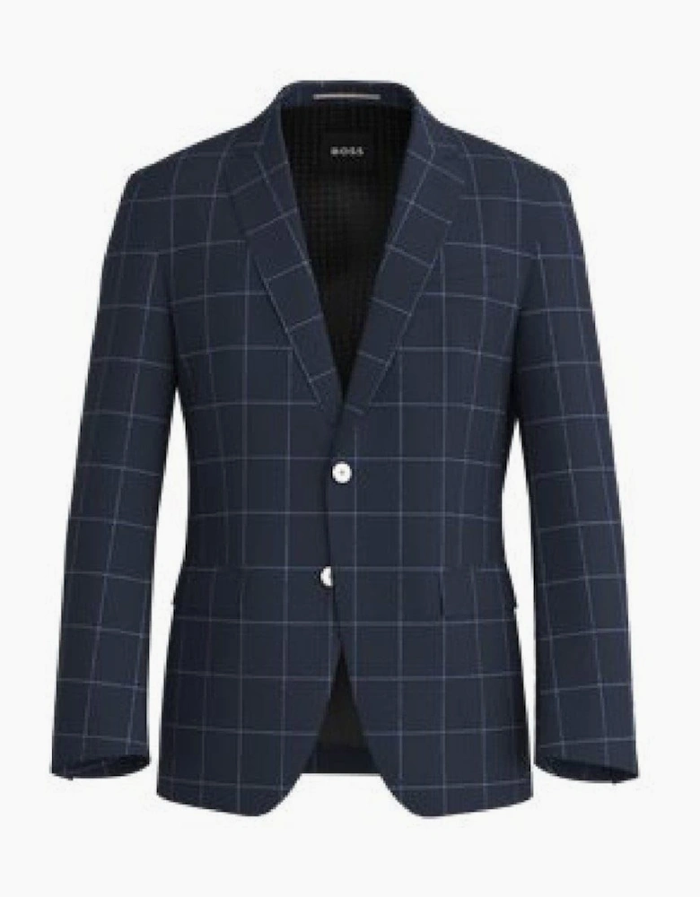 Mens Plaid Patterned Notch Collared Suit Jacket