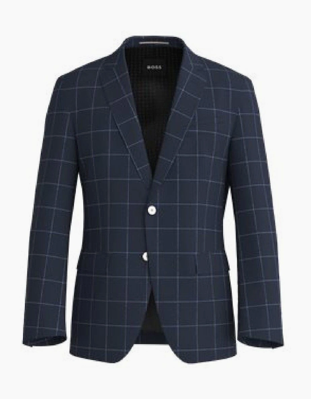 Mens Plaid Patterned Notch Collared Suit Jacket