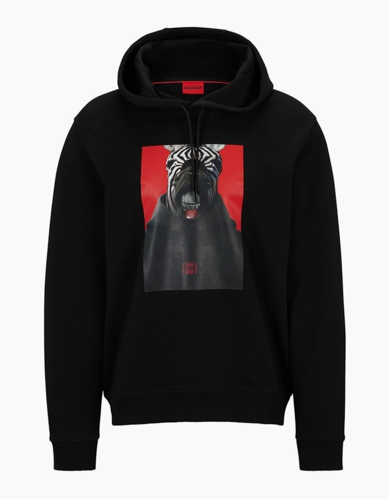 Graphic Hooded Neck Long Sleeve Sweatshirt