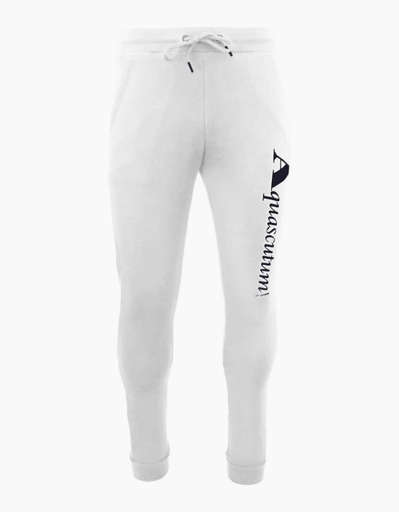 Logo Print Ribbed Cuff Slim Joggers