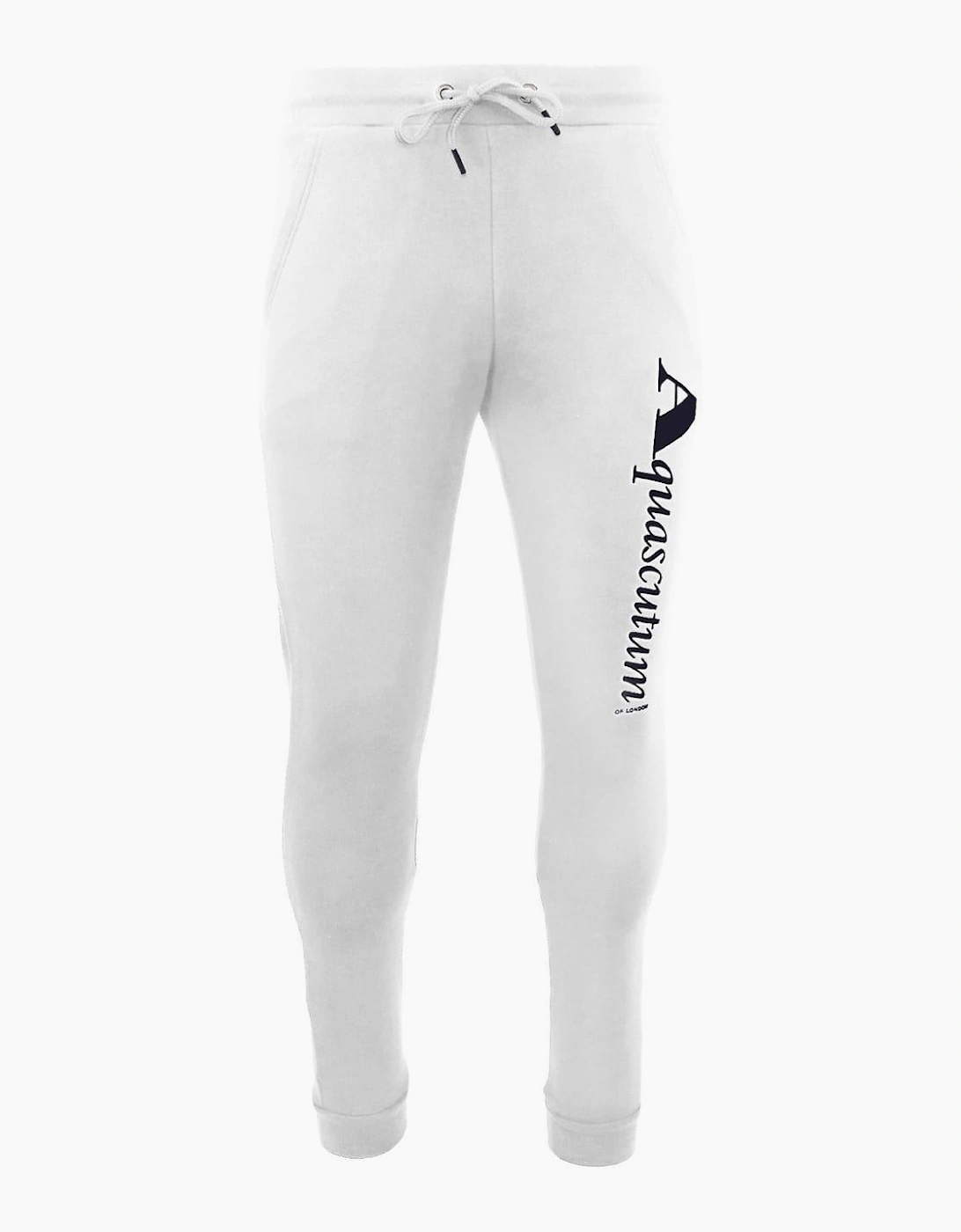 Logo Print Ribbed Cuff Slim Joggers