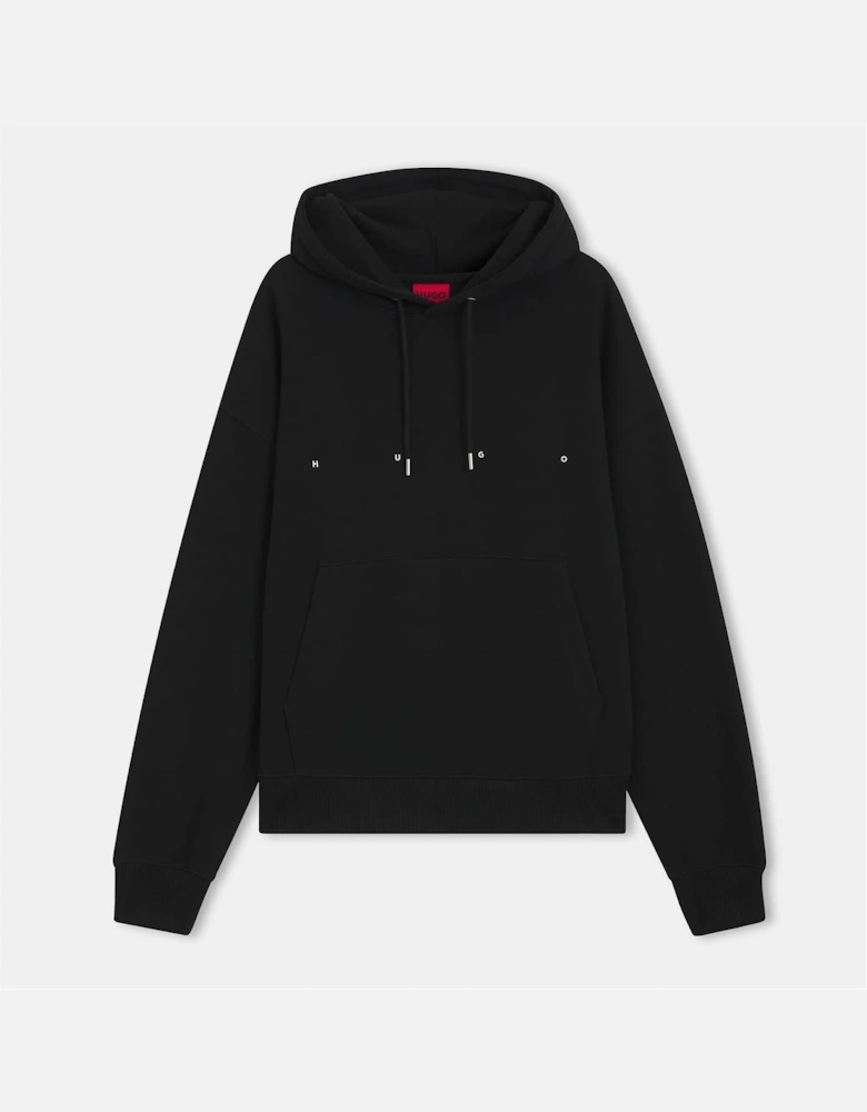 Hooded Neck Drop Shoulder Sweatshirt