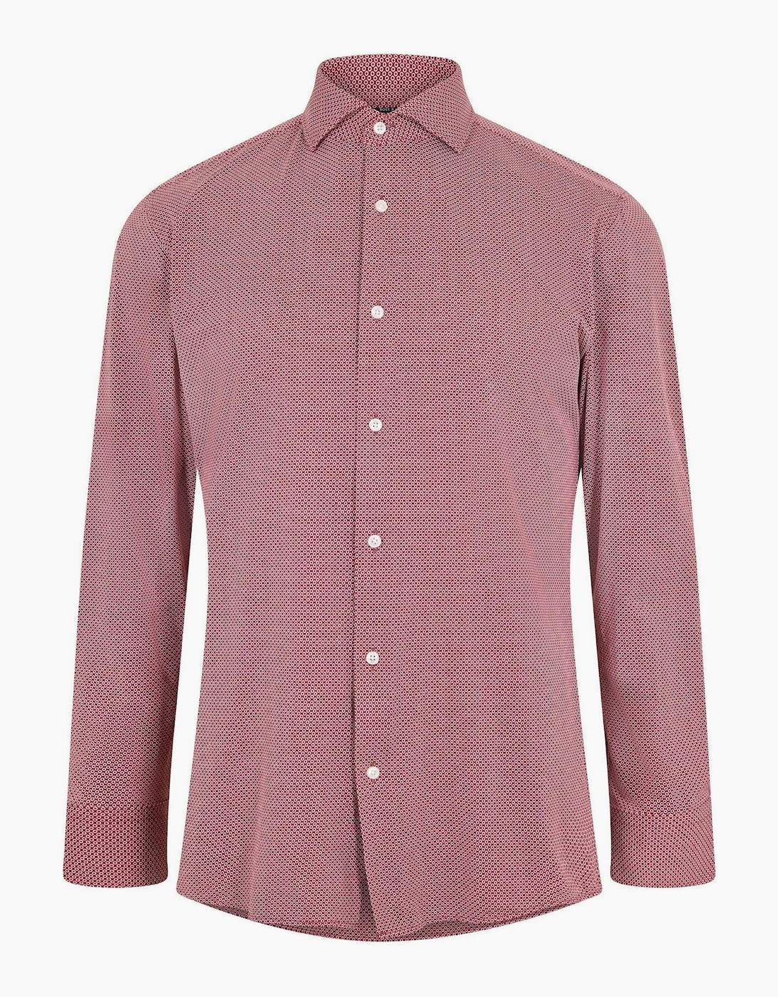 Spread Collar Slim Fit Long Sleeve Oxford Shirt, 4 of 3