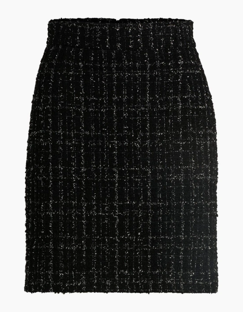Womens Viliana Mini Plaid Pencil Skirt