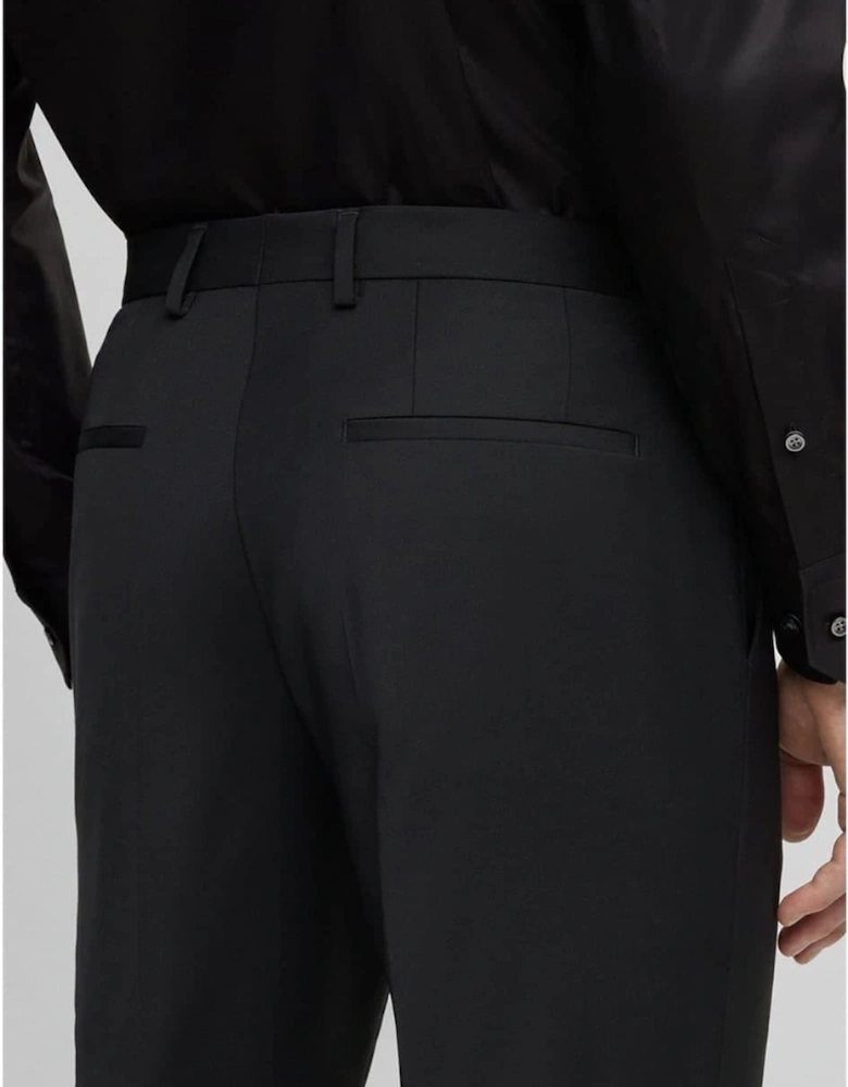 Leon Solid Patterned Straight Chinos
