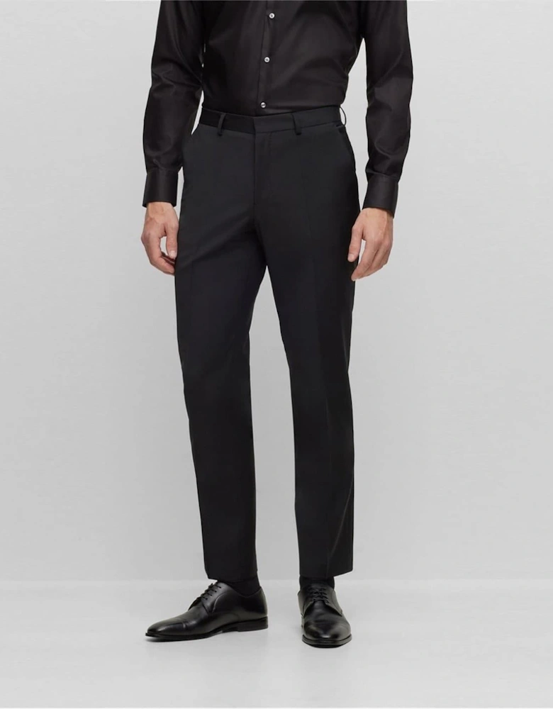 Leon Solid Patterned Straight Chinos