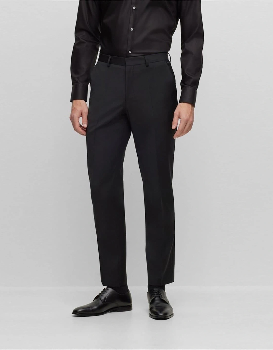 Leon Solid Patterned Straight Chinos