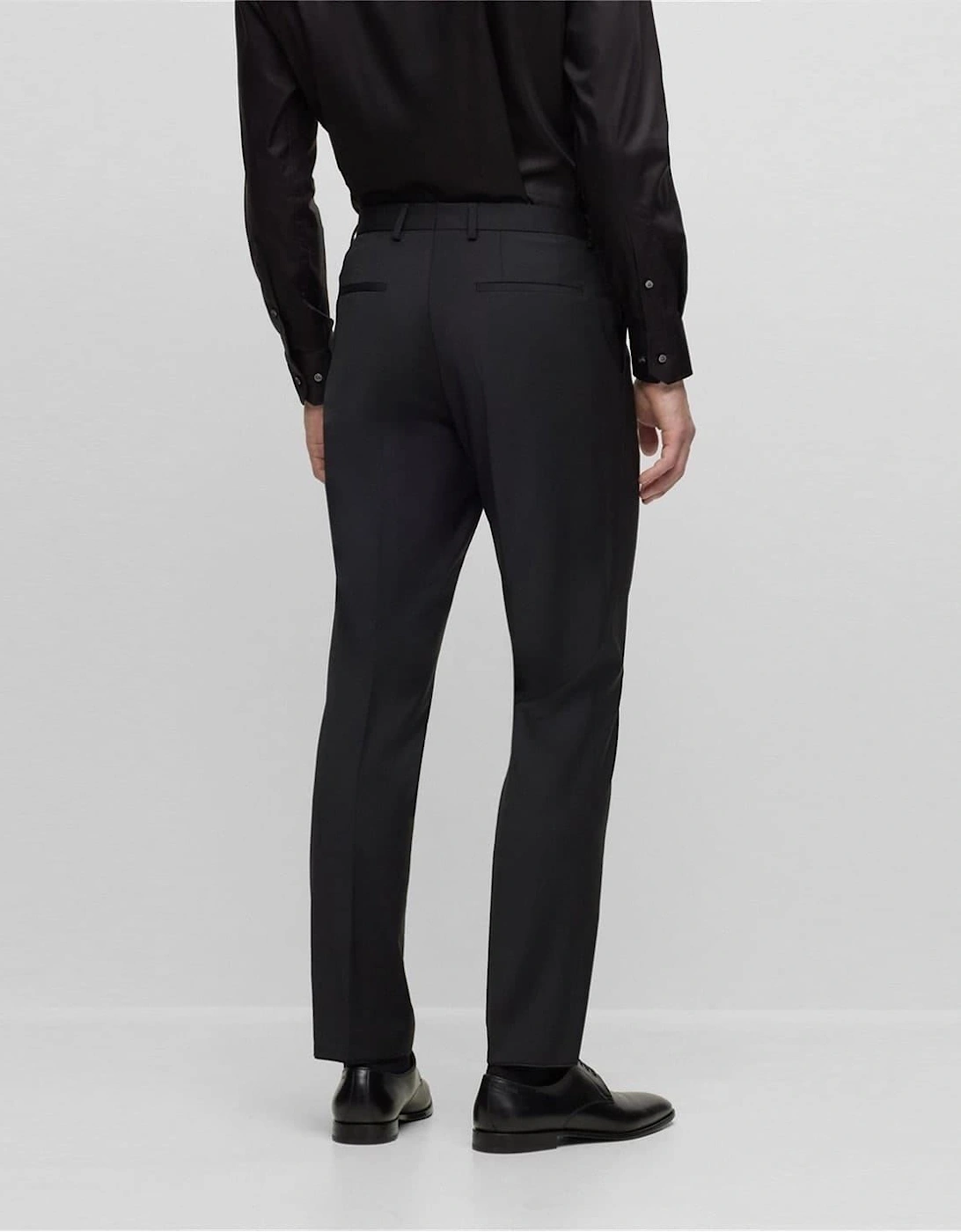 Leon Solid Patterned Straight Chinos