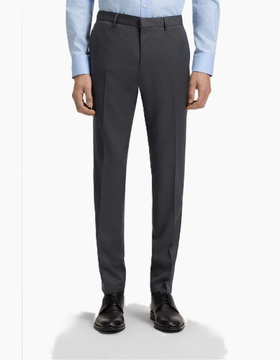 Wenten Solid Patterned Straight Leg Trousers, 5 of 4