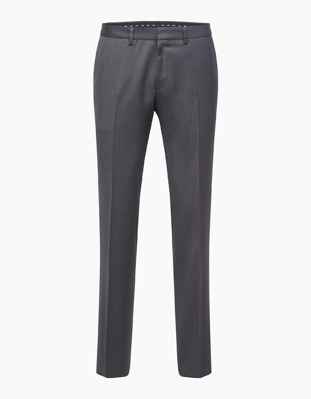 Wenten Solid Patterned Straight Leg Trousers