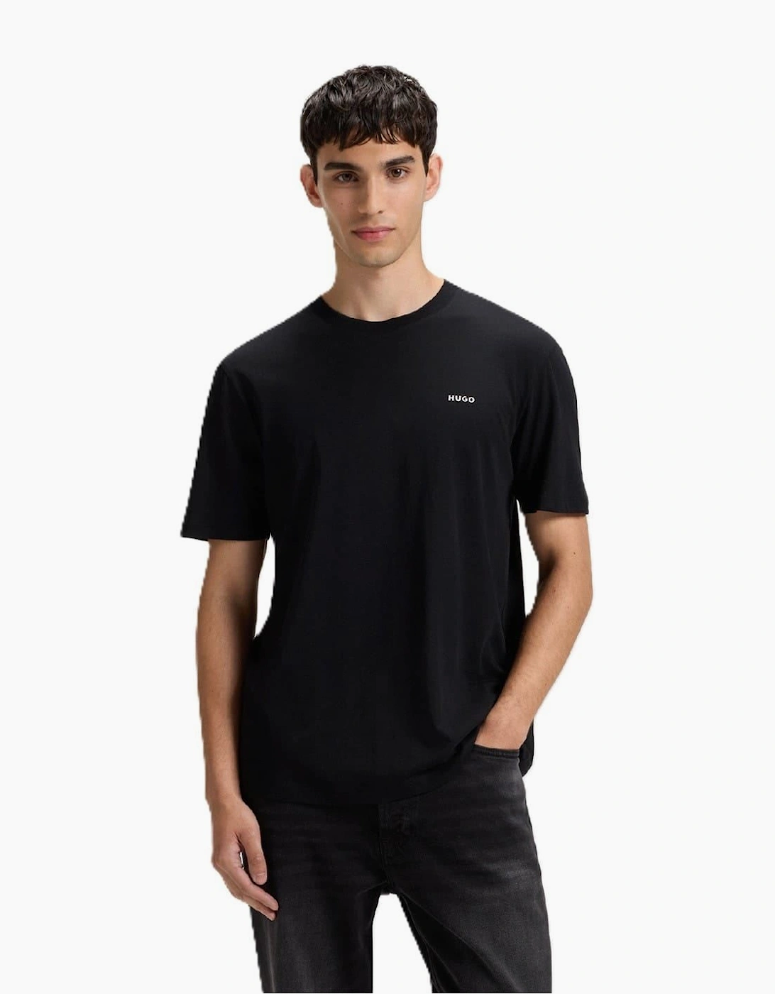 Ribbed Collar Short Sleeve Polo Shirt