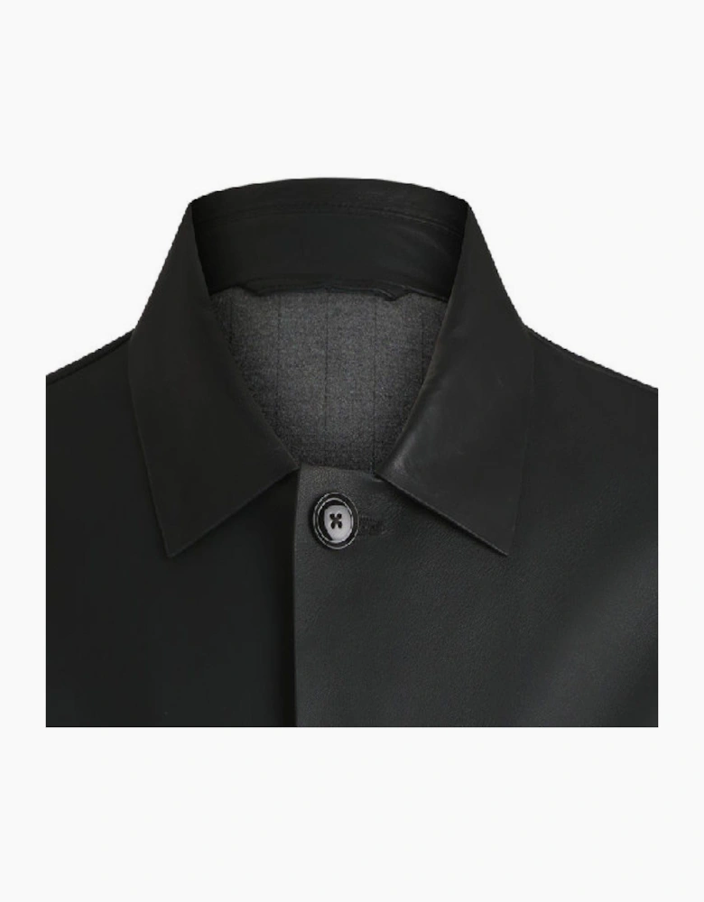 Solid Patterned Front Pocket Woven Cuff Over Coat