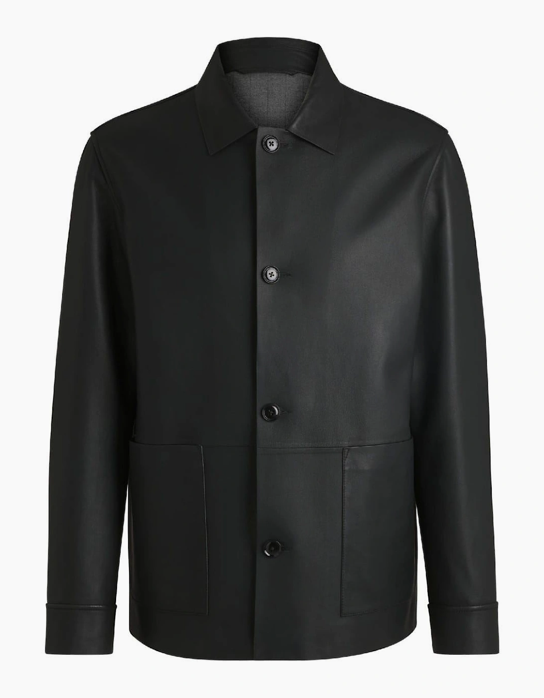 Solid Patterned Front Pocket Woven Cuff Over Coat, 3 of 2