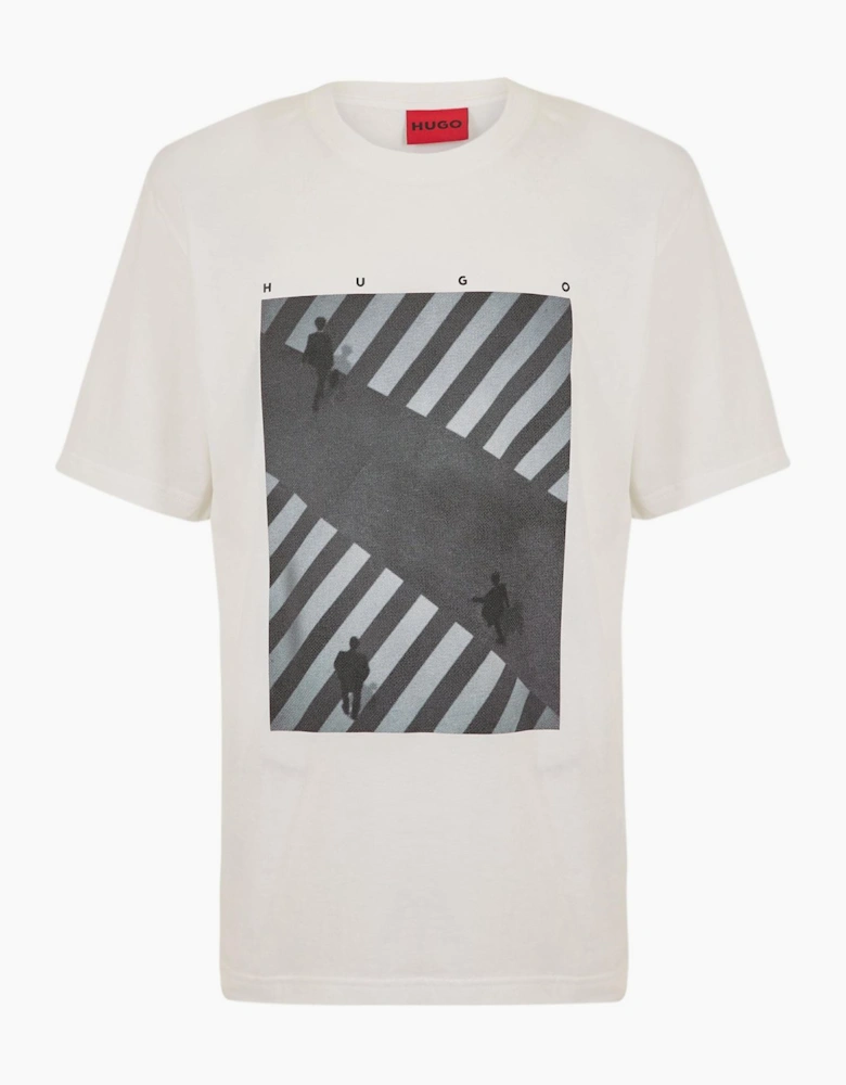 10266462 01 - Graphic Crew Neck Ribbed Collar Short Sleeve Jersey T-Shirt