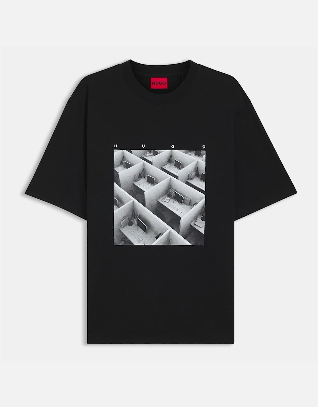 10266462 01 - Graphic Crew Neck Ribbed Collar Short Sleeve Jersey T-Shirt