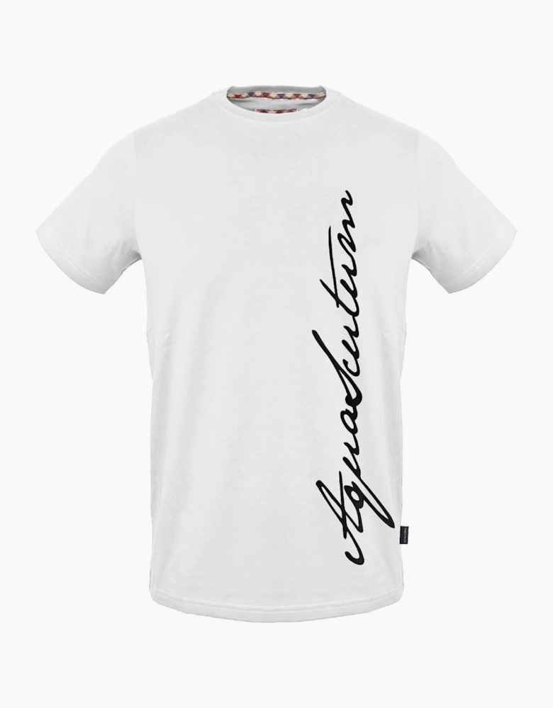Signature Print Crew Neck Short Sleeve T-Shirt