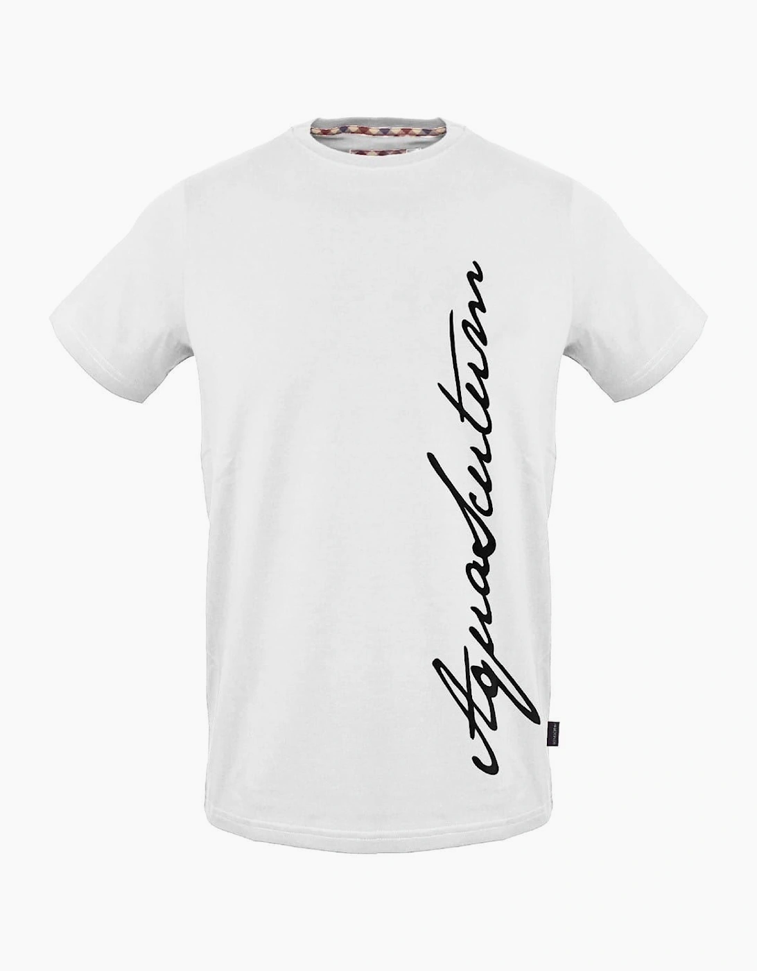 Signature Print Crew Neck Short Sleeve T-Shirt