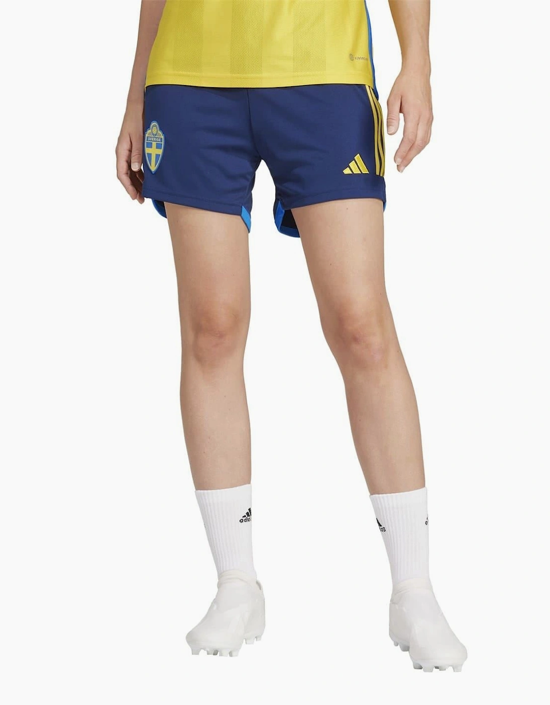 Regular Fit Soccer Shorts with Notch Hem
