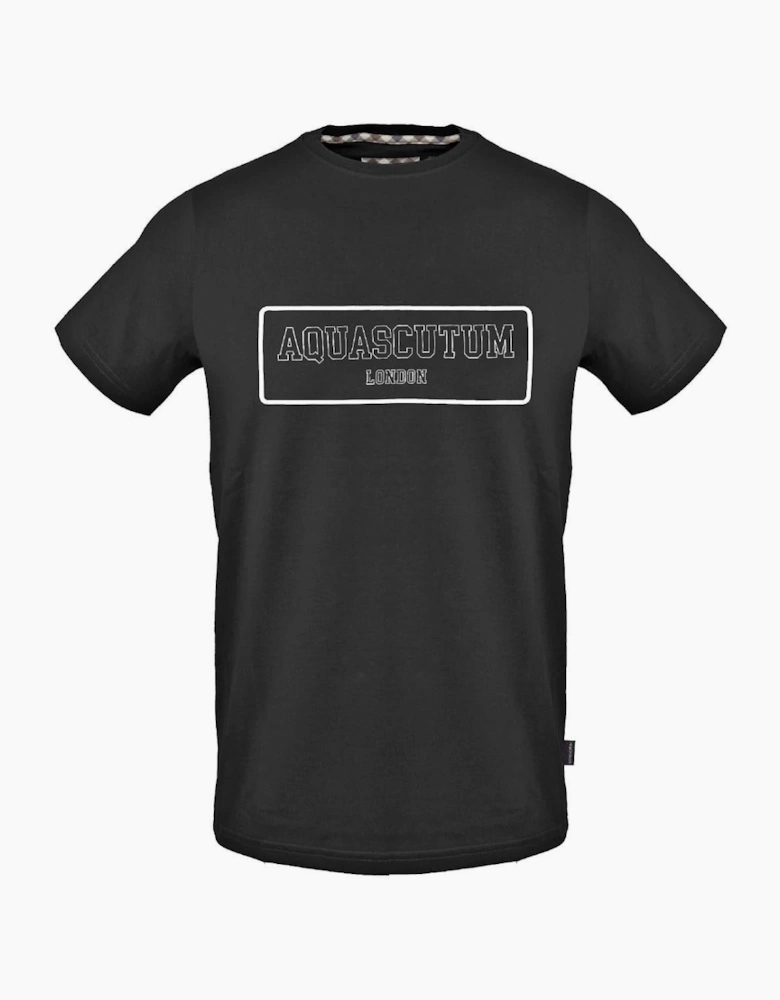 Arch Lettering Crew Neck Short Sleeve Jersey T-Shirt