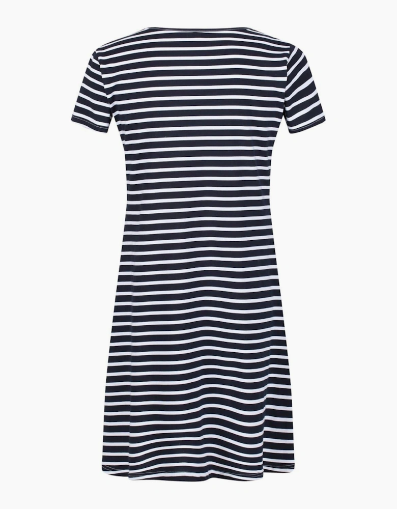Balia Crew Neck Short Sleeve Knee Length Dress
