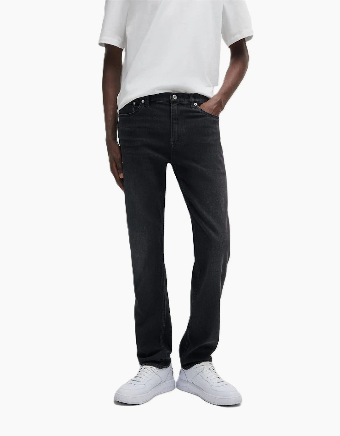 Mid Rise Slim Fit Five Pocket Jeans