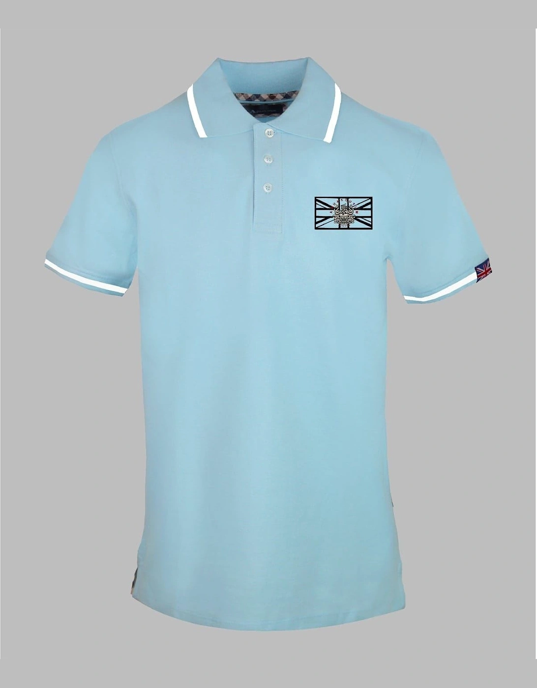 Madras Flag Collared Neck Short Sleeve Polo Shirt, 2 of 1