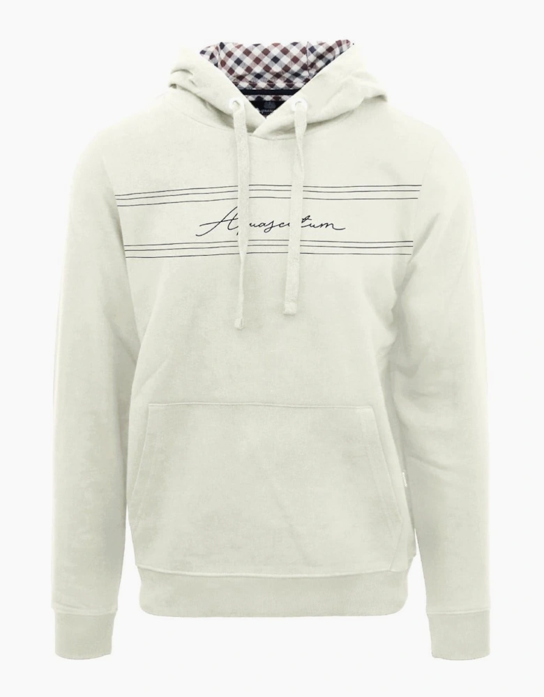 Hooded Neck Signature Print Sweatshirt