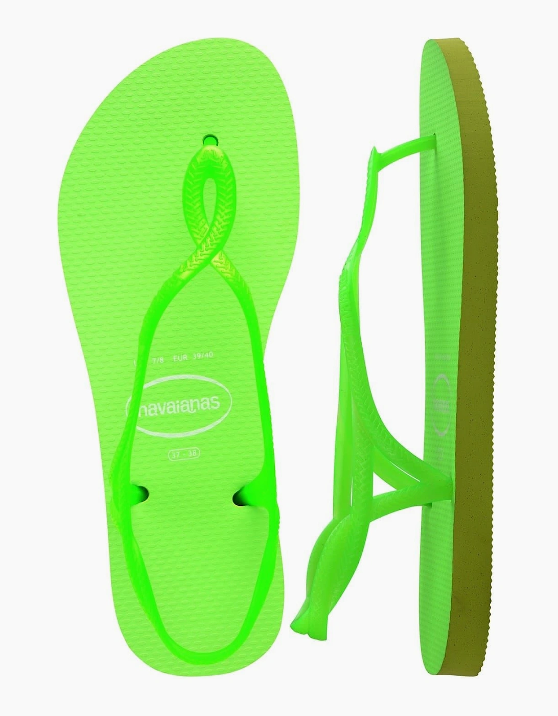 Neon Thong Toe Flip Flop Sandals