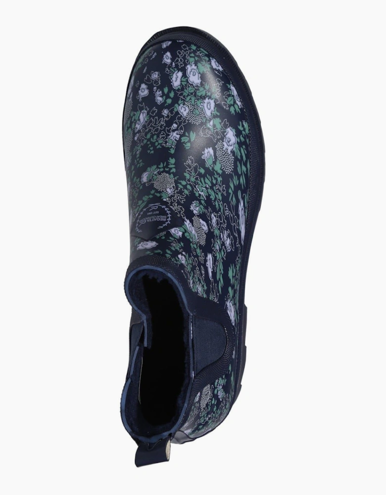 Harper Floral Rain Boots with Lug Sole