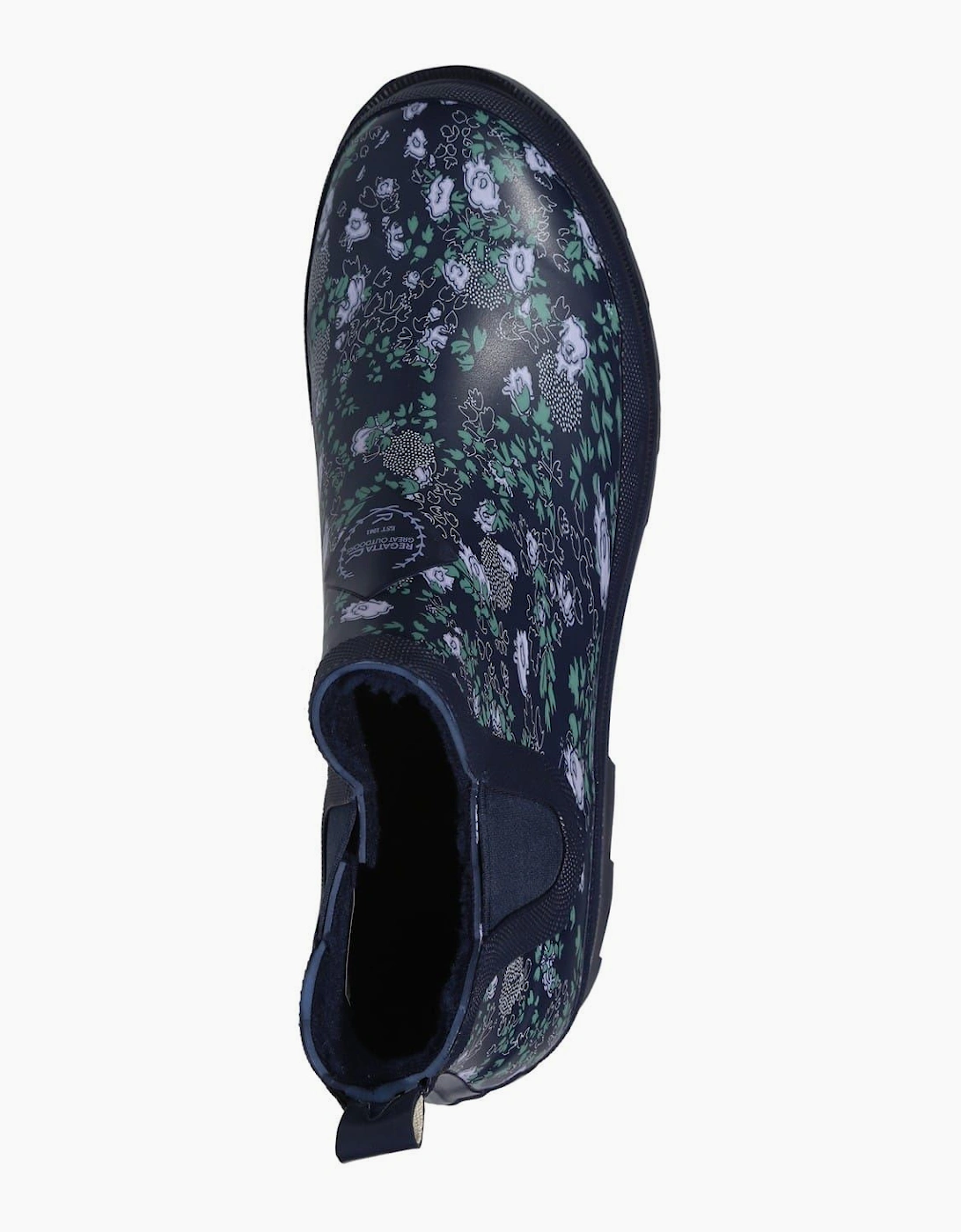 Harper Floral Rain Boots with Lug Sole