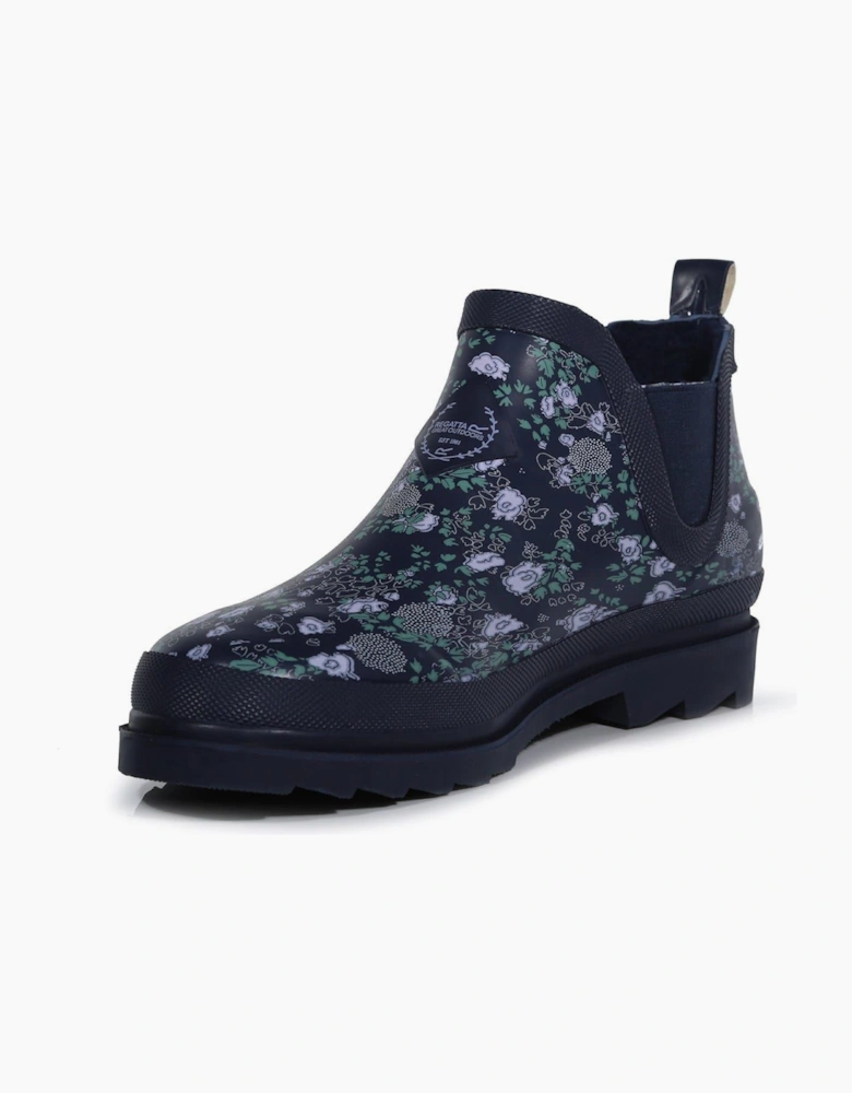 Harper Floral Rain Boots with Lug Sole