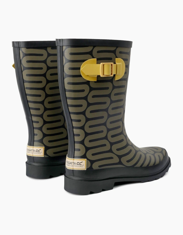 Orla Quarter Wellies Rain Boots with Lug Sole