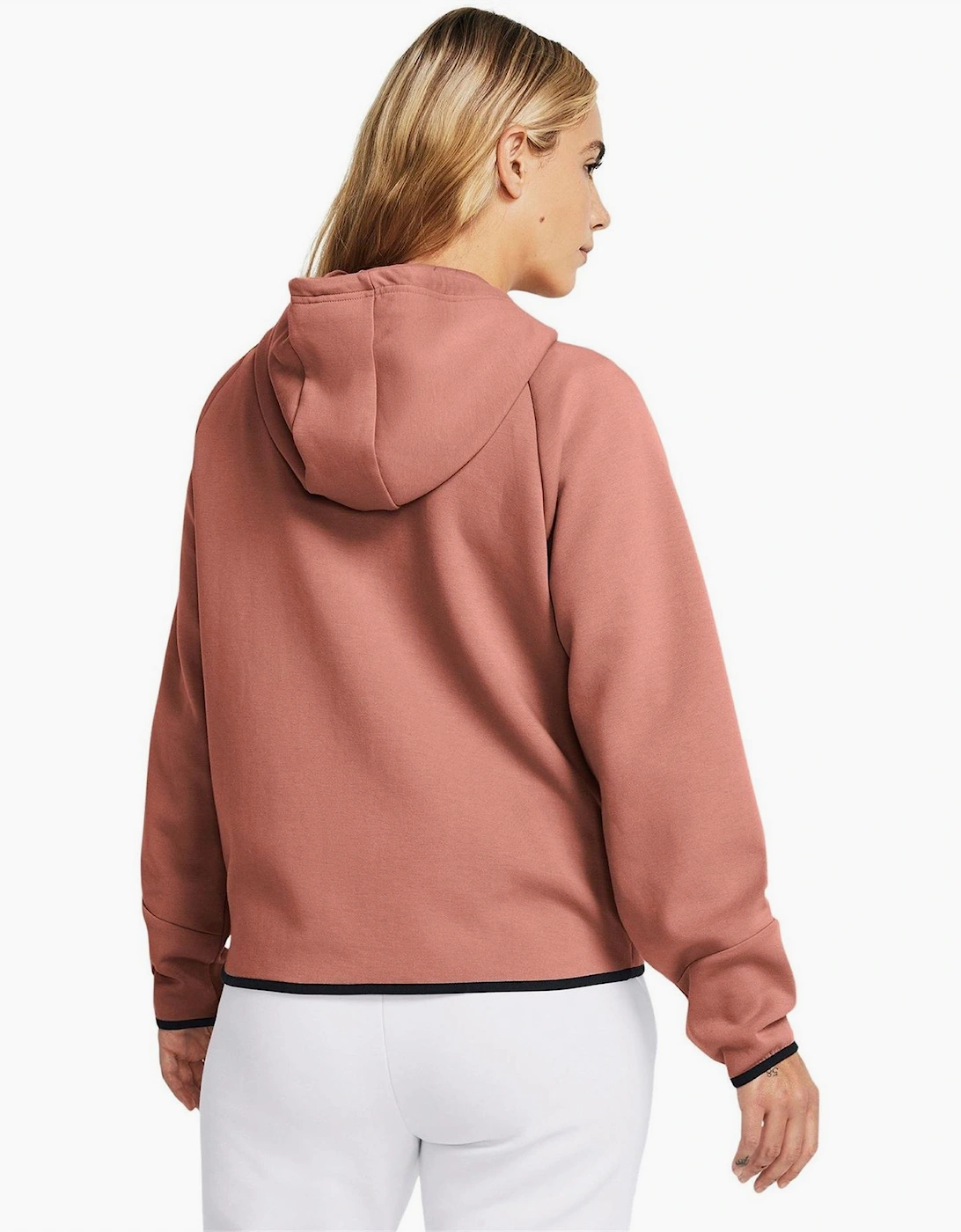 Unst Heathered Patterned Hooded Full Zipper Sweat Jacket