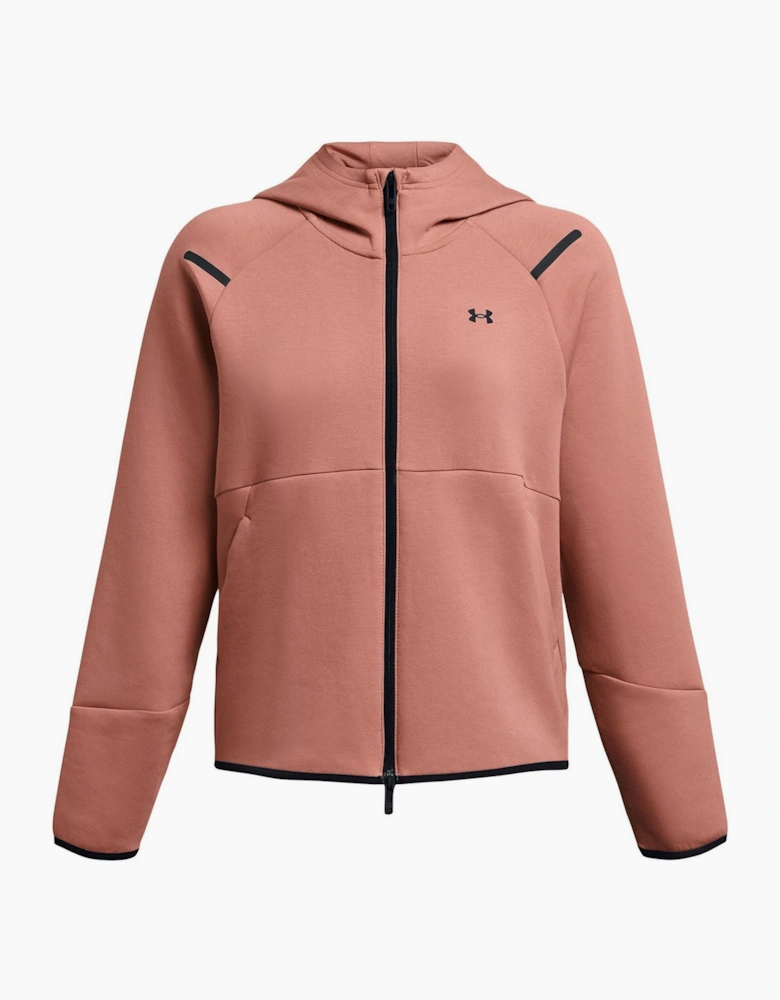 Unst Heathered Patterned Hooded Full Zipper Sweat Jacket