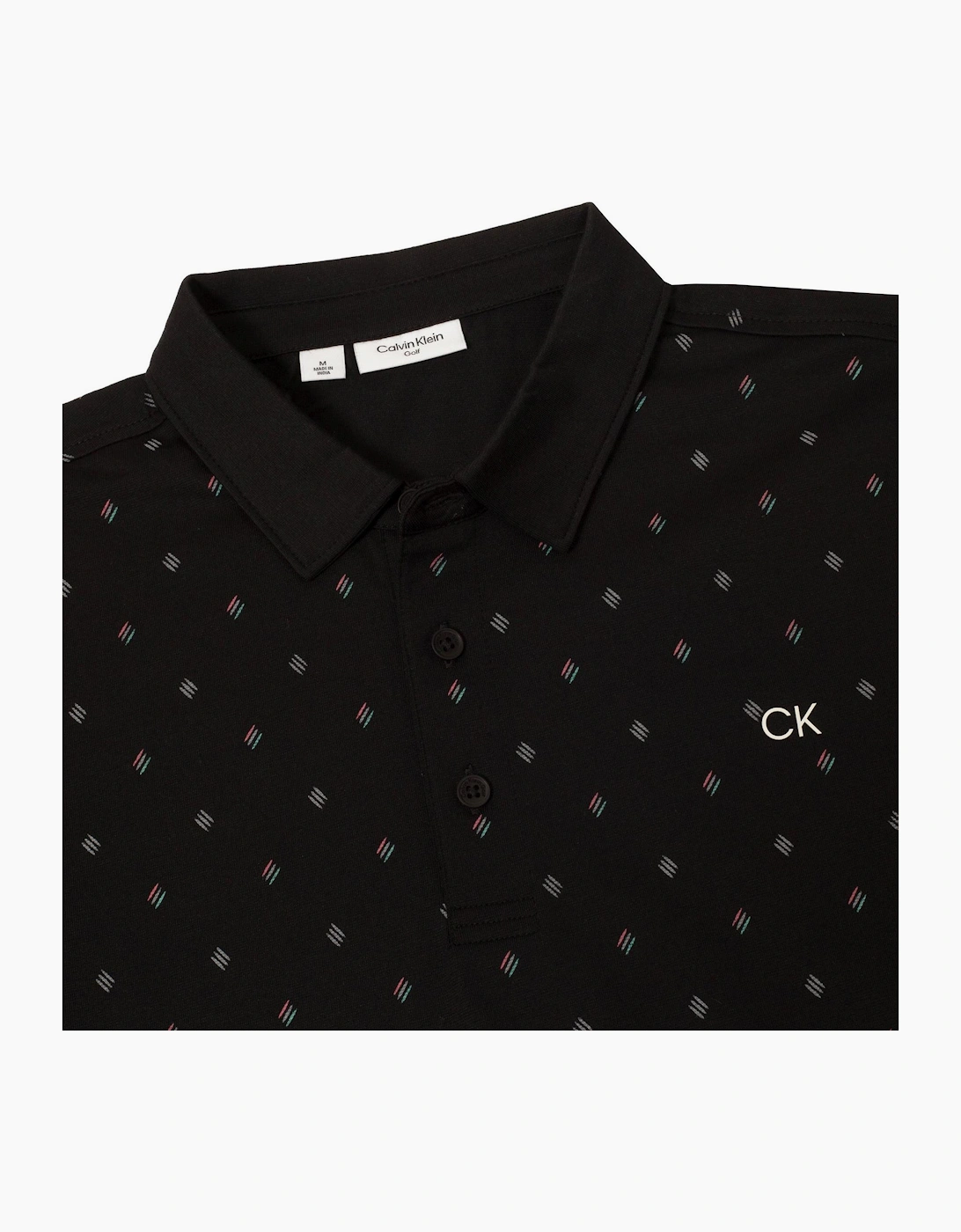 Graphic Print Collared Short Sleeve Polo Shirt