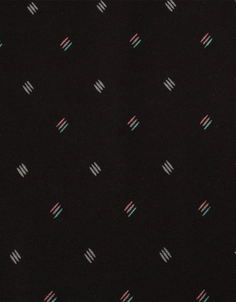 Graphic Print Collared Short Sleeve Polo Shirt